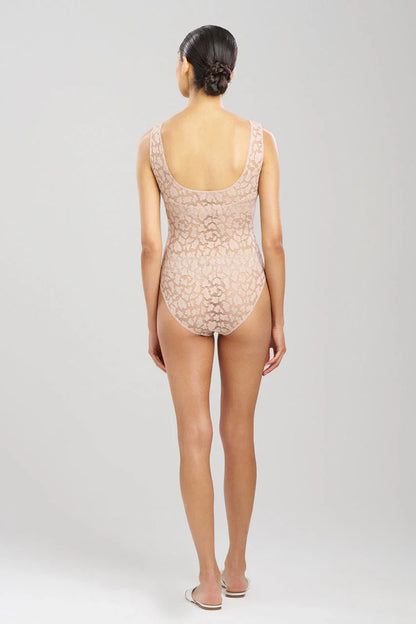 NATORI Temptation Sheer Allover Lace Bodysuit