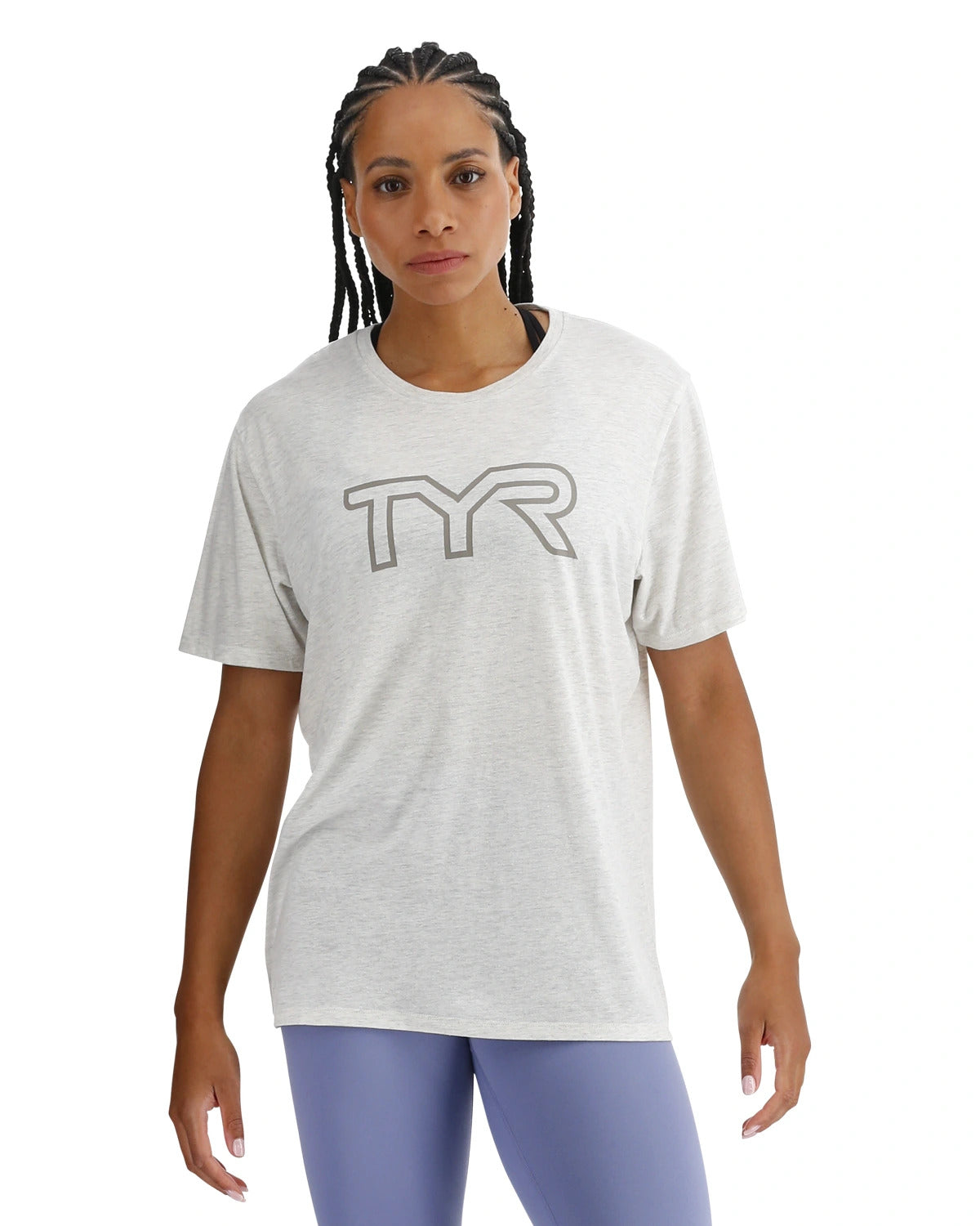 TYR Women's TYR UltraSoft Women's Big Logo Tri-Blend Tech Tee