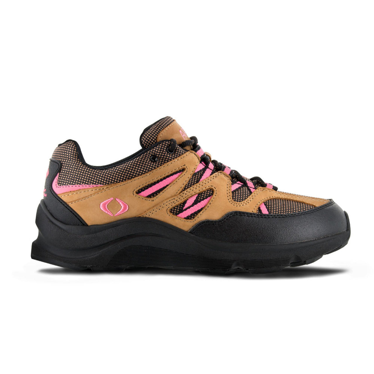 Apexfoot Women's Trail Runner Active Shoe - Sierra Brown/Pink- Medium (B)