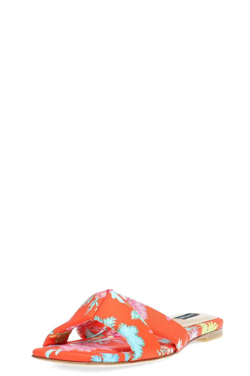 Natori Vitta Hinami Slide Sandals - orange