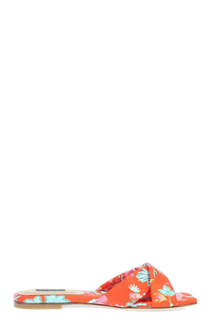 Natori Vitta Hinami Slide Sandals - orange