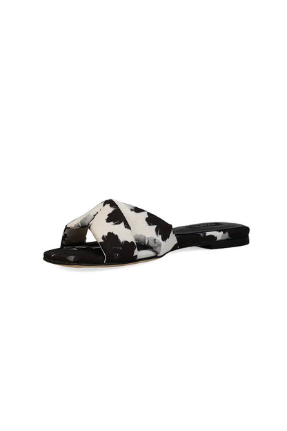 Natori Vitta Taichou Slide Sandals - black/white