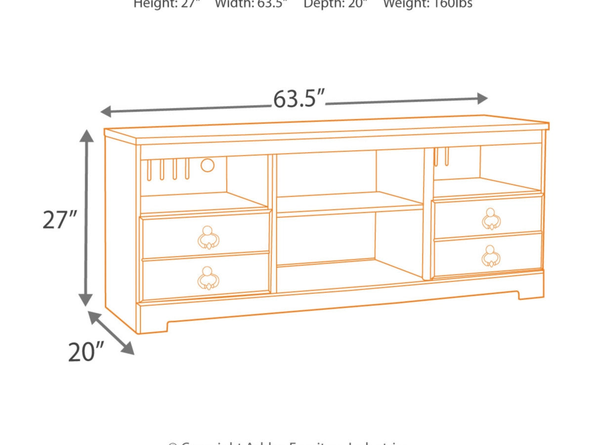 Ashley Furniture Willowton 63" TV Stand