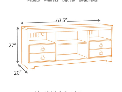 Ashley Furniture Willowton 63" TV Stand