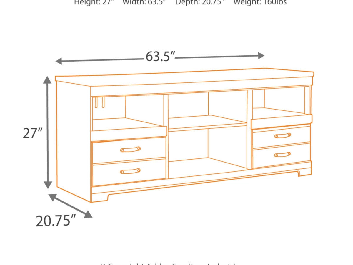 Ashley Furniture Trinell 63" TV Stand