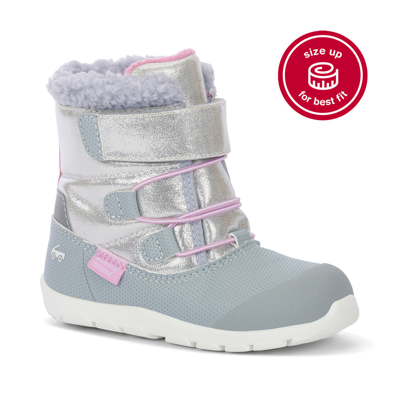 See Kai Run Girl's Gilman Waterproof/Insulated Silver Shimmer