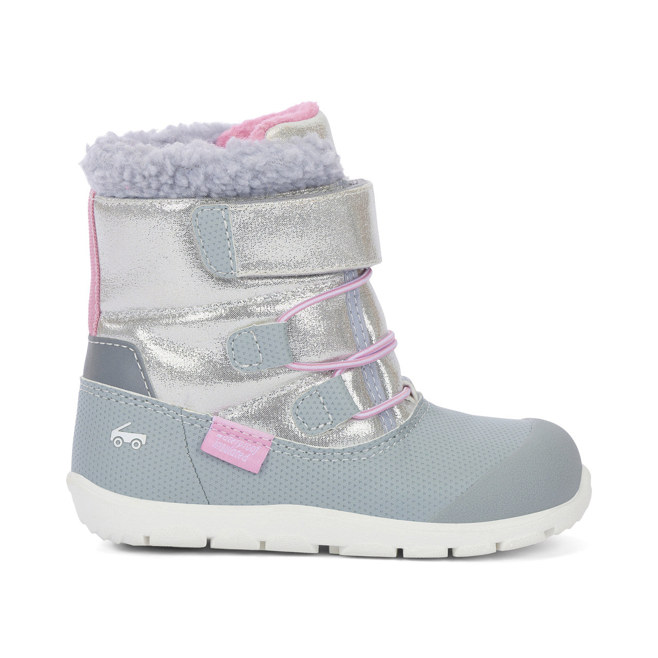 See Kai Run Girl's Gilman Waterproof/Insulated Silver Shimmer
