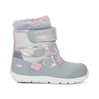 See Kai Run Girl's Gilman Waterproof/Insulated Silver Shimmer