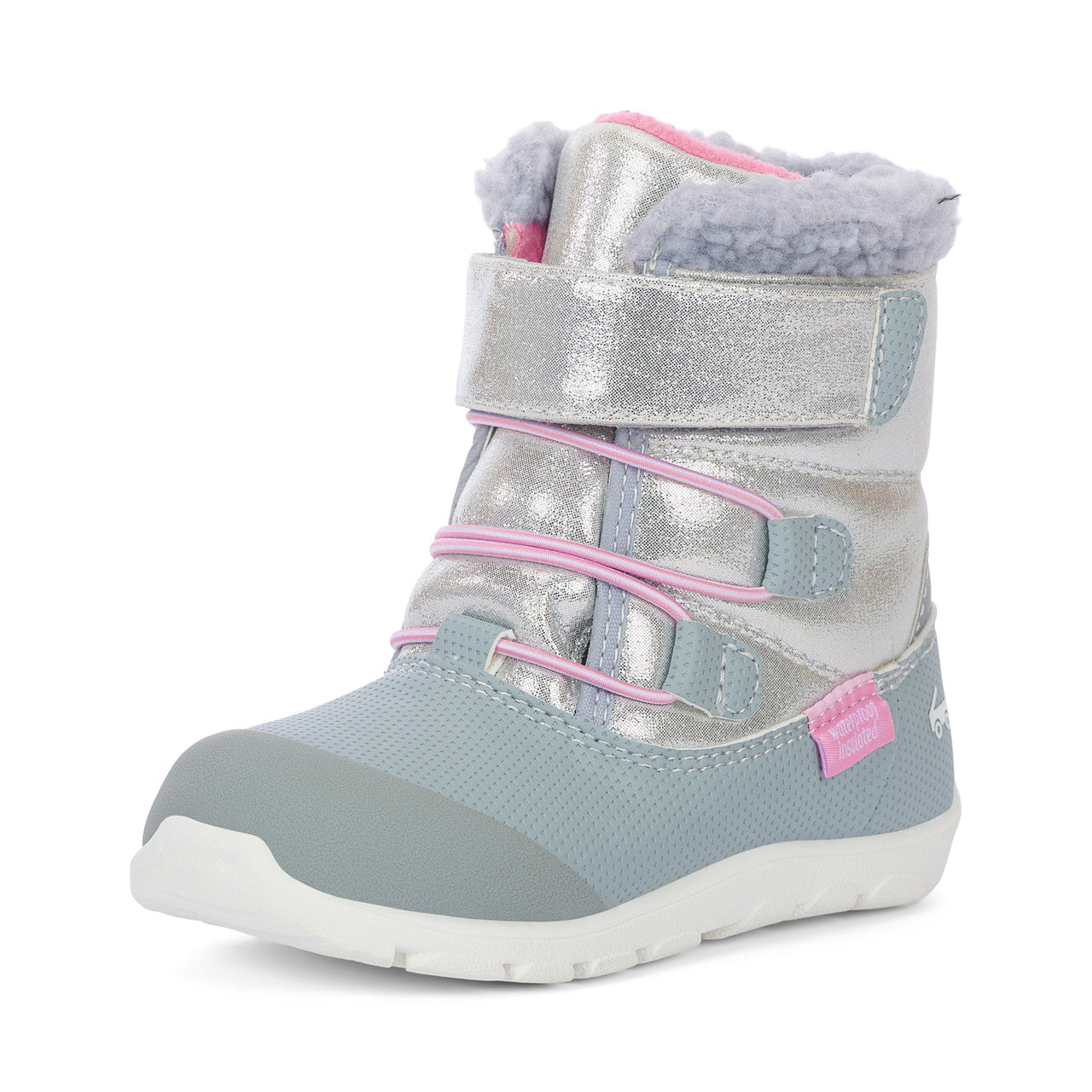 See Kai Run Girl's Gilman Waterproof/Insulated Silver Shimmer