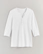 BLAIR Women’s Top Essential Knit Three-Quarter Sleeve Henley 2 (Petite) - x4
