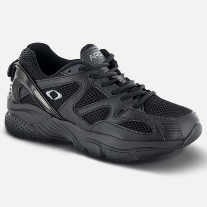 Apexfoot Men's Boss Runner Active Shoe - Black - Wide (2E)