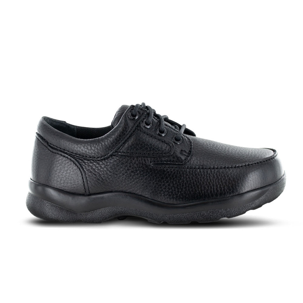 Apexfoot Men's Ariya Moc Toe Dress Shoe - Black - Wide (2E)