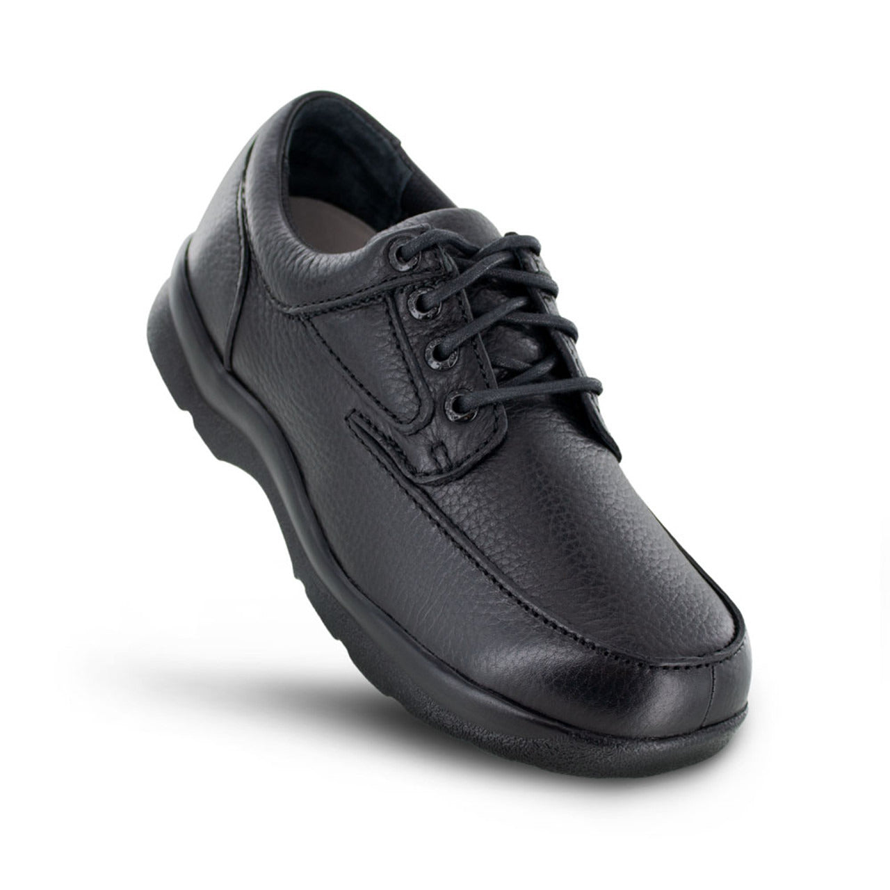 Apexfoot Men's Ariya Moc Toe Dress Shoe - Black - Medium (D)