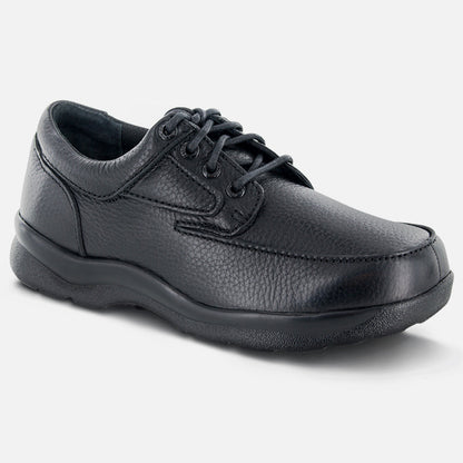 Apexfoot Men's Ariya Moc Toe Dress Shoe - Black - Wide (2E)