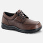 Apexfoot Men's Ariya Moc Toe Dress Shoe - Brown - Wide (2E)