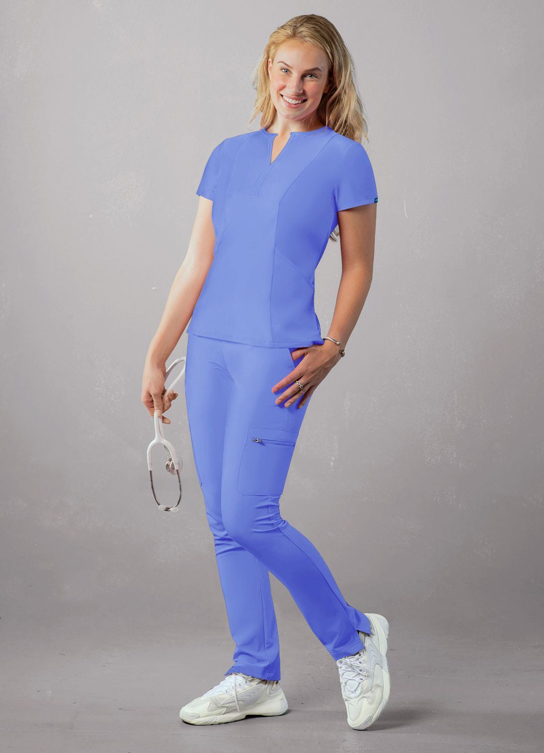 Adar Women's Notched V-neck Top 1