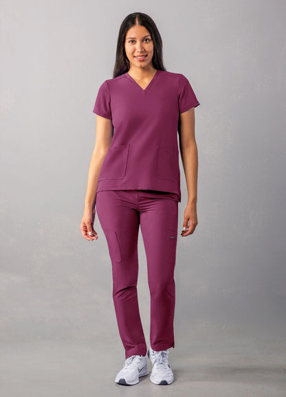 Adar Women's Modern V-Neck Top 2