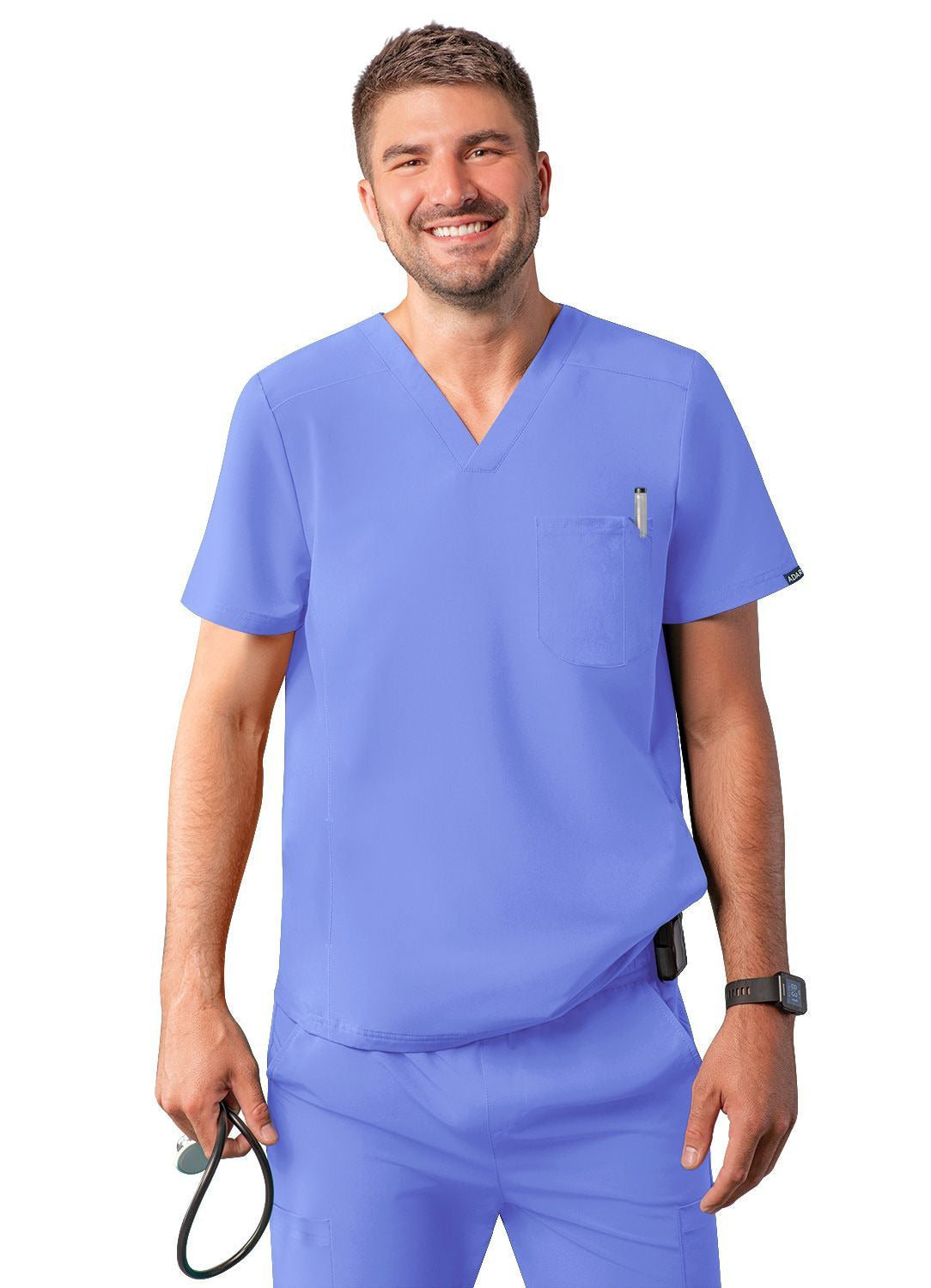 Adar Men's Modern V-Neck Top 1