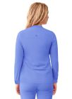 Adar Women's Bomber Zipped Jacket - Ceil Blue - Eggplant - Hunter Green