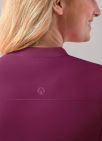 Adar Women's Bomber Zipped Jacket - Black - Wine - Caribbean Blue