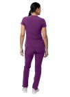 Adar Women's Go-Basic Scrub Set - Eggplant - Hunter Green - Navy