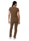 Adar Women's Go-Basic Scrub Set - Caramel - Mocha Quartz - Soft Pink