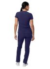 Adar Women's Go-Basic Scrub Set - Eggplant - Hunter Green - Navy