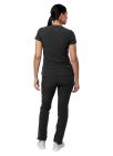 Adar Women's Go-Higher Scrub Set - Black - Caribbean Blue - Ceil Blue