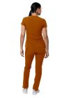 Adar Women's Go-Higher Scrub Set - Caramel - Mocha Quartz - Soft Pink