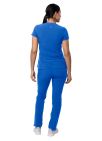 Adar Women's Go-Higher Scrub Set - Royal Blue - Teal Blue - White