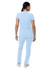 Adar Women's Go-Higher Scrub Set - Martini Olive - Sky Blue - Wine