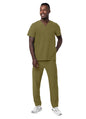 Adar Men's Go-Everyday Cargo Scrub Set