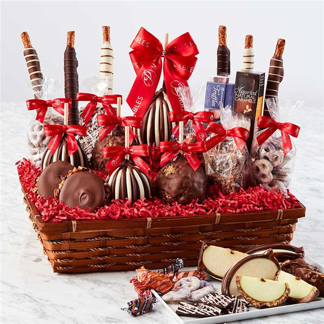 Mrs Prindables Abundant Holiday Caramel Apple Gift Basket