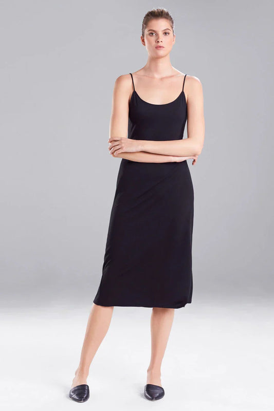 Natori Shangri-La TENCEL Slip Dress - Black