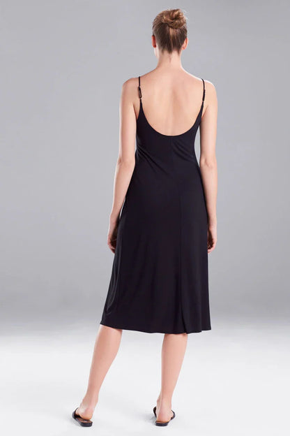 Natori Shangri-La TENCEL Slip Dress - Black