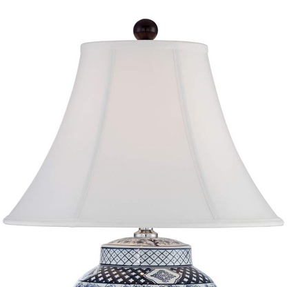 Lamps Plus Barnes and Ivy Shonna Garden Bird 27" Blue White Porcelain Table Lamp