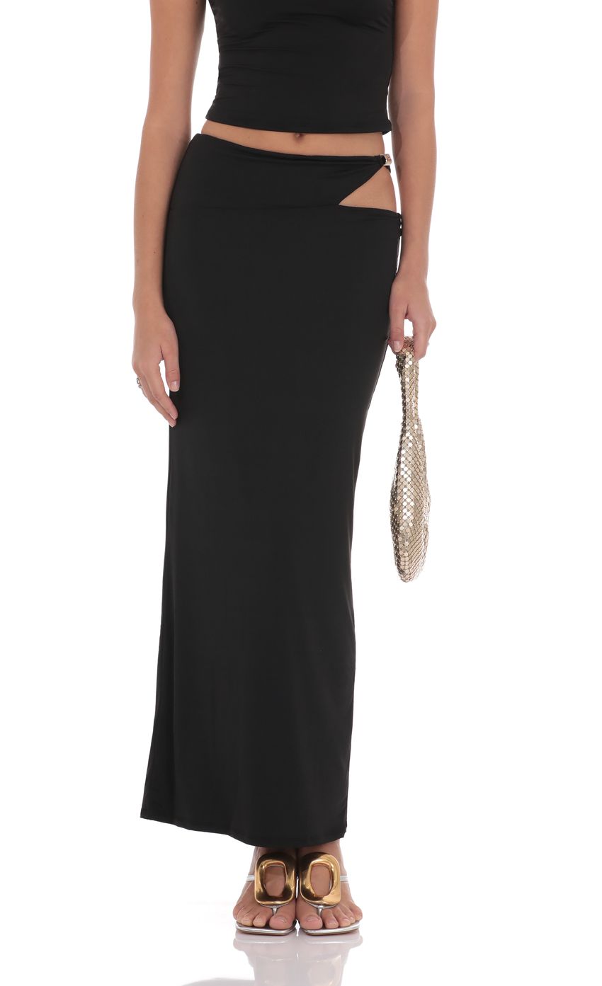 Lucy In The Sky One Shoulder Embellished Top in Black