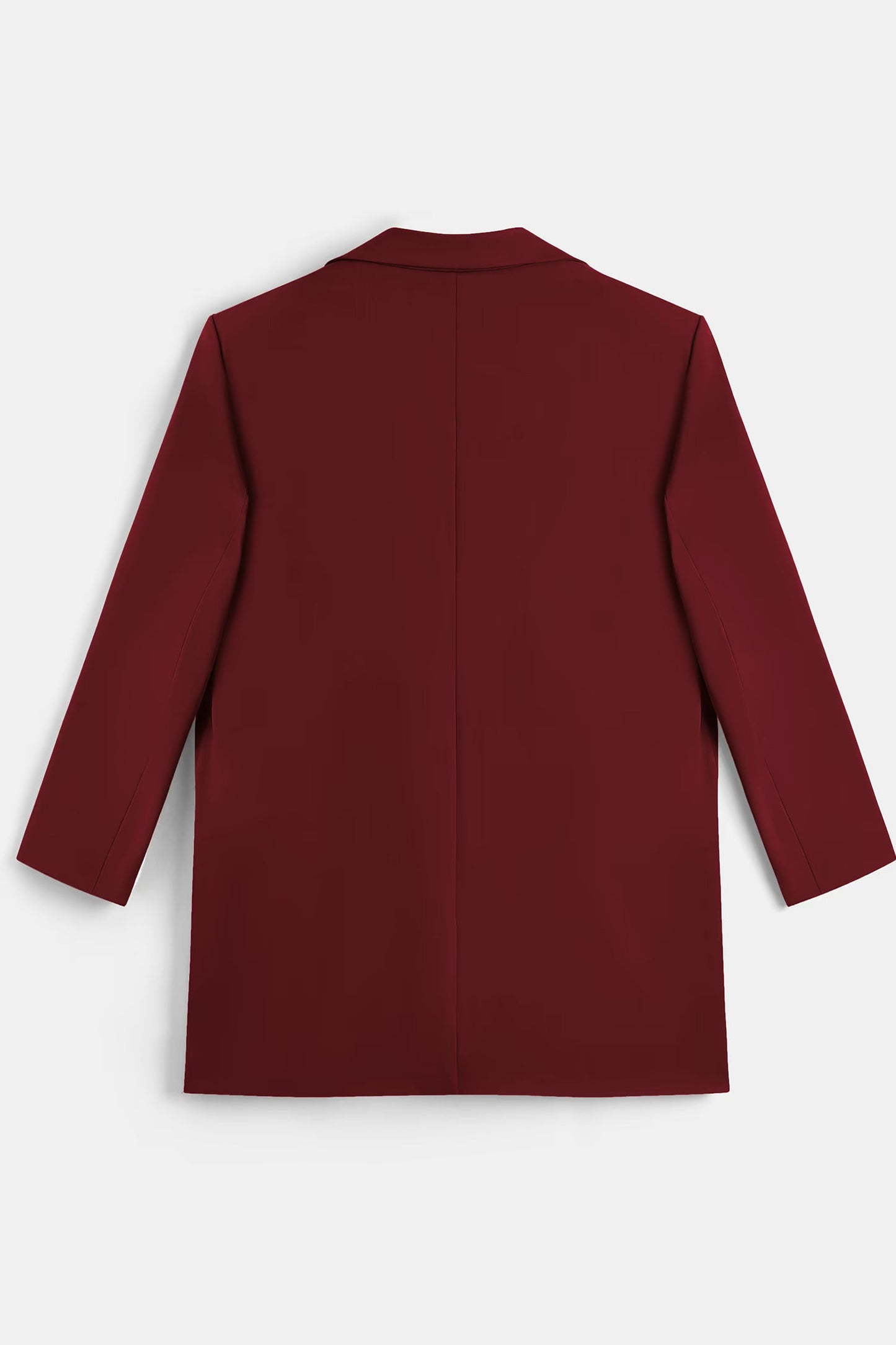 Cupshe x JoJo Red Wine Longline Blazer