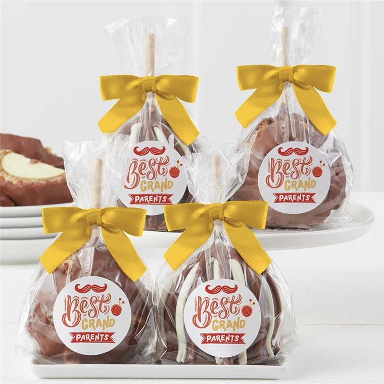 Mrs Prindables Best Grandparents Classic Caramel Apple 4-Pack