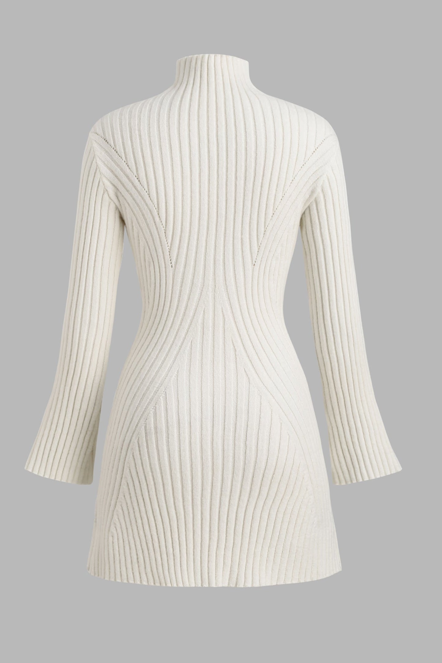 Cupshe x JoJo Ivory Mockneck Mini Sweater Dress