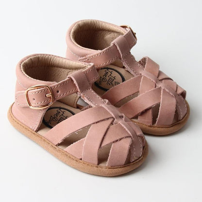 Little Love Bug Co. Blush Closed Toe Sandal {Premium Leather}