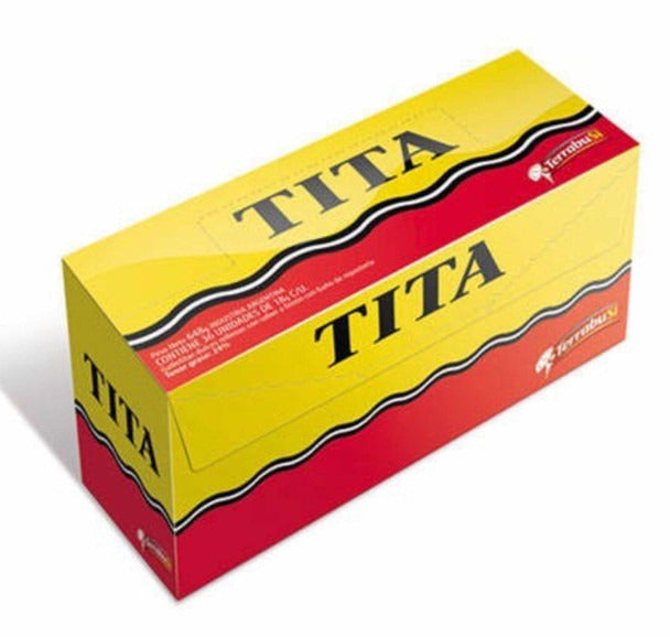 Pampa Direct Tita Chocolate Coated Cookie With Lemon Cream Filling, 36 cookies x 18 g / 0.63 oz family box