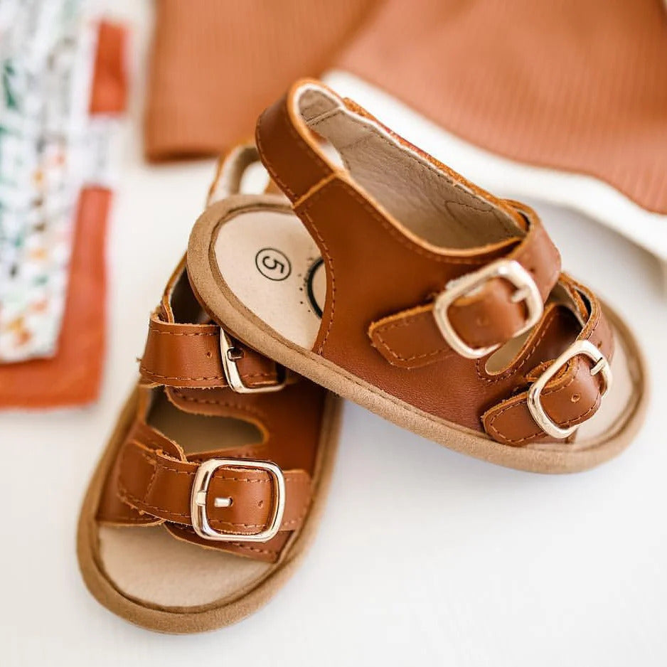 Little Love Bug Co. Brown Charley Sandal