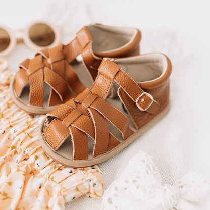 Little Love Bug Co. Brown Closed Toe Sandal