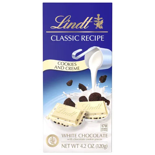 Lindt Chocolate Cookies & Crème CLASSIC RECIPE Bar (4.2 oz)