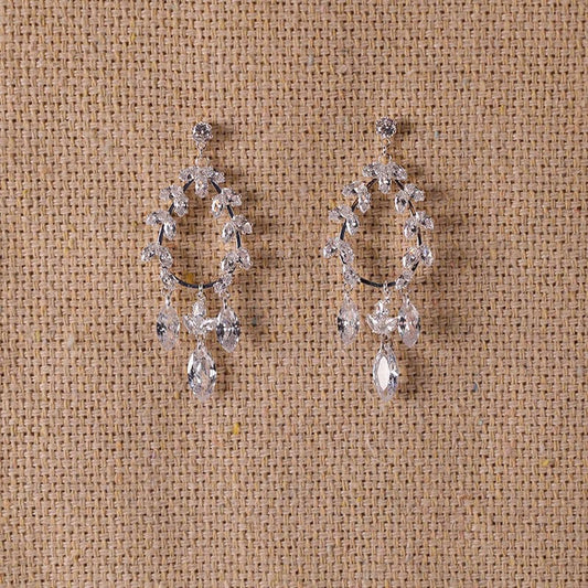 Cracker Barrel Cubic Zirconia Dangle Earrings