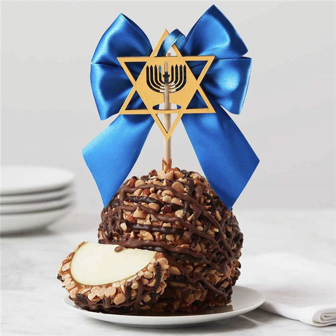 Mrs Prindables Happy Hanukkah Jumbo Caramel Apple