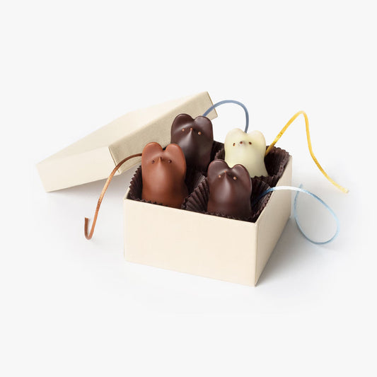 L.A. Burdick Chocolates Chocolate Mice Sampler x6