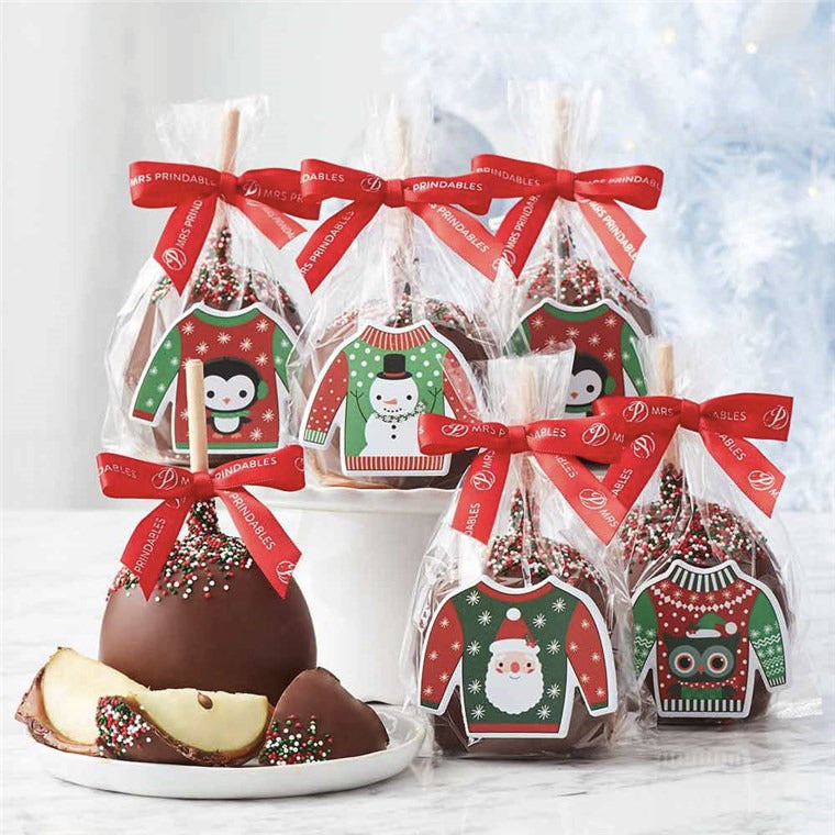 Mrs Prindables Christmas Sweaters Caramel Apple