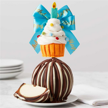 Mrs Prindables Happy Birthday Cupcake Jumbo Caramel Apple